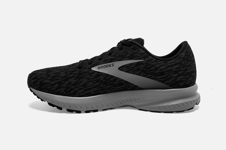 Brooks Launch 7 Road Running Shoes - Mens - Black/Grey - CR1849367